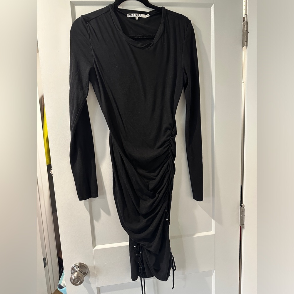 Pam & Gela Black Dress. Size Medium.